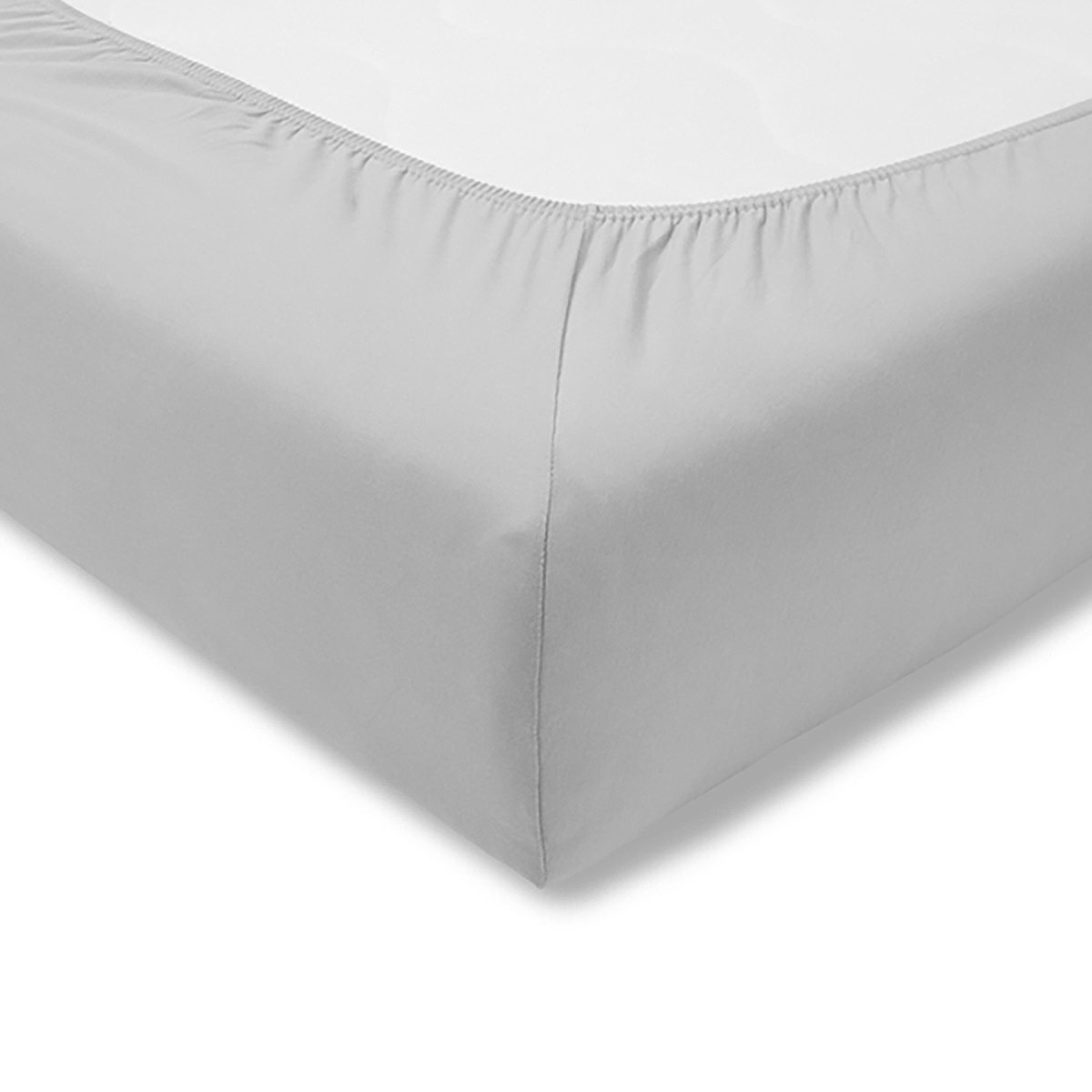 6290-082 Spannbettlaken Feinjersey Gummi silber Matratzenunterseite mit Spannbettlaken silber Gummizug