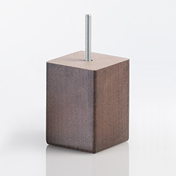 Holz: Avantgarde Fußset, Braun, 11 cm (2x)