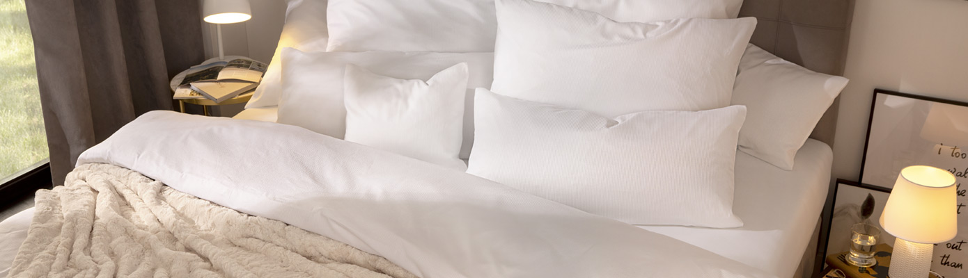 Bettwäsche Bettwäsche auf Bett