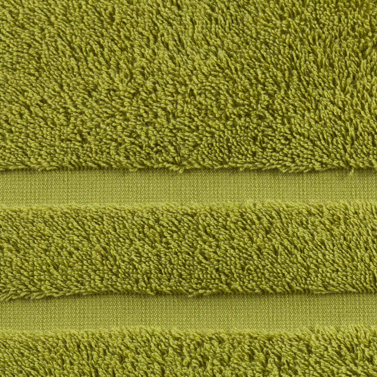 Detailaufnahme Portofino mit 2 florlosen Streifen kiwi