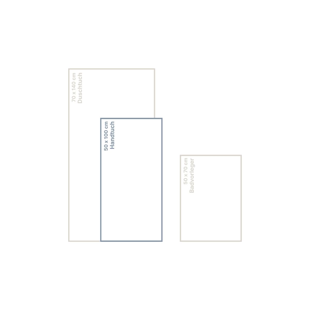 Nizza _ Akropolis _ Bali Handtuch 50x100 cm Nizza/Akropolis/Bali Handtuch Größenvergleich